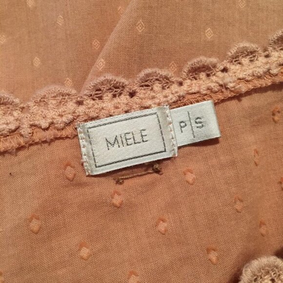 Carlos Miele Peach Blouse with Floral Embroidery - Picture 3 of 5